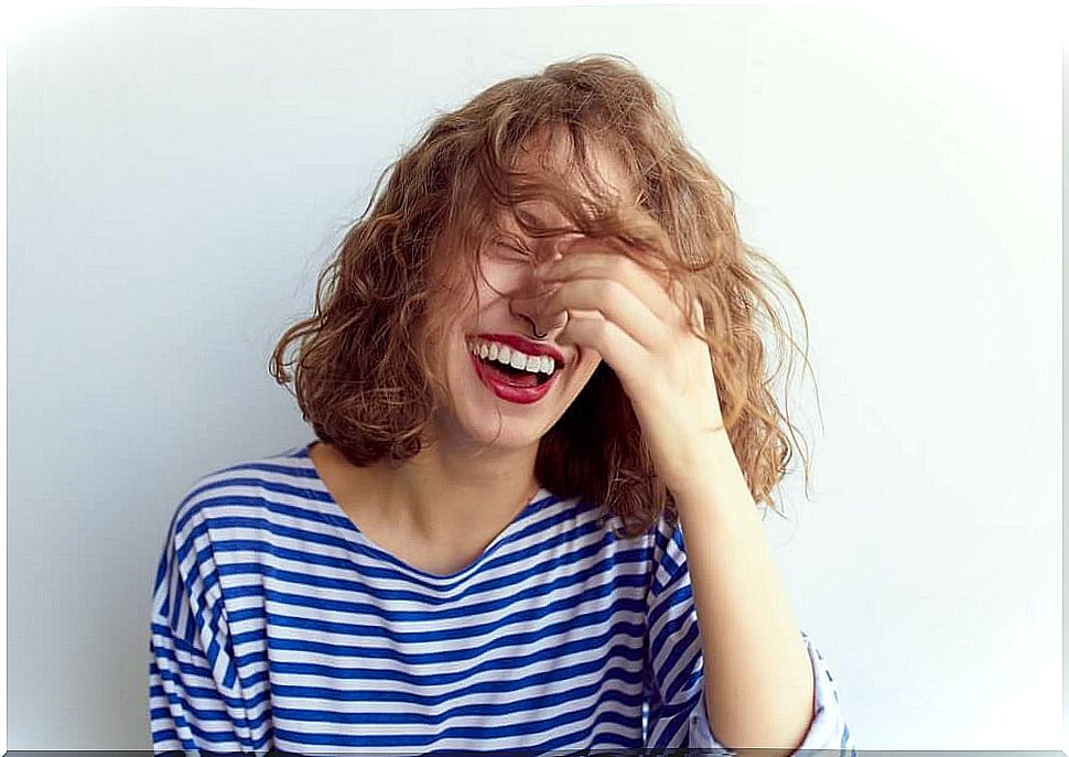 Laughing woman