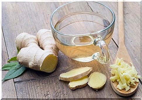 Ginger infusion that helps fatty liver.