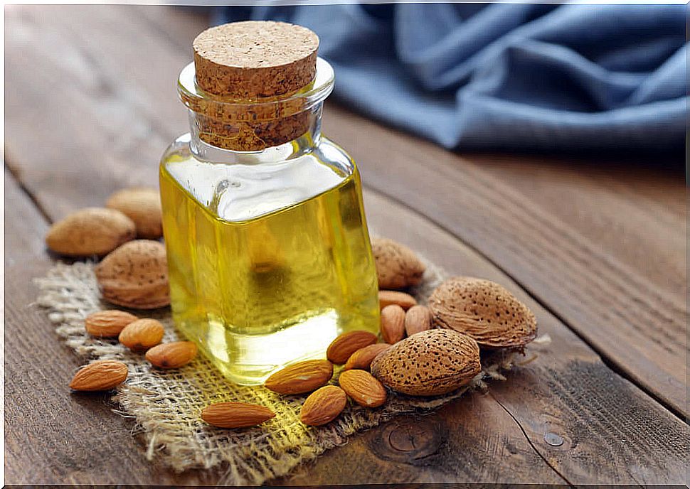 Almond oil against erysipelas.